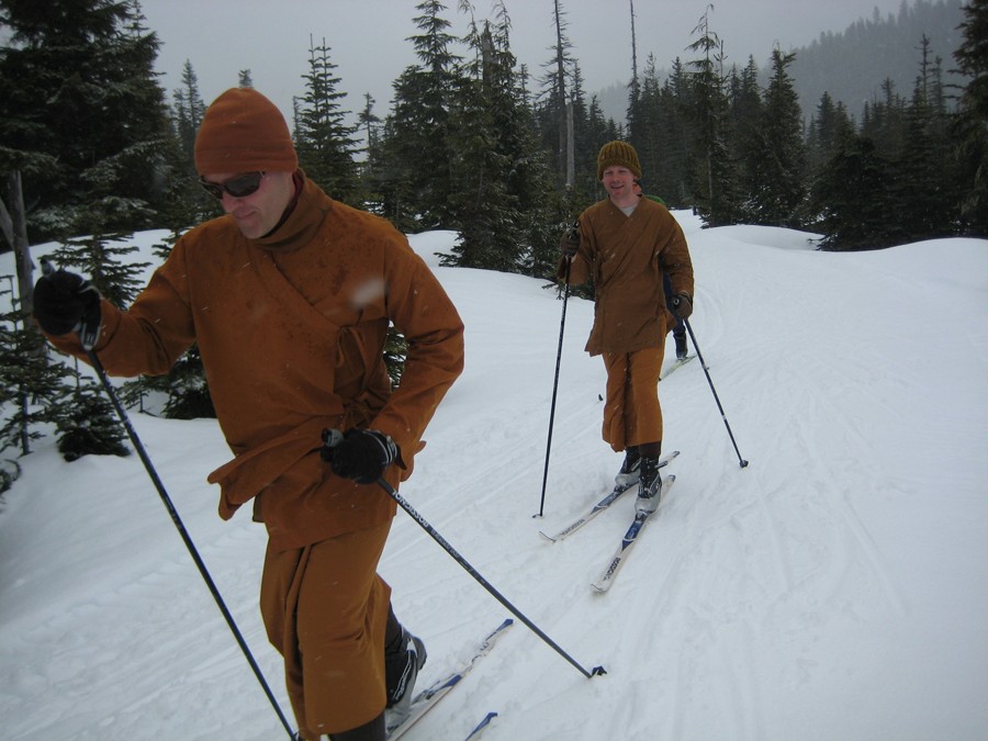XC Skiing Monks